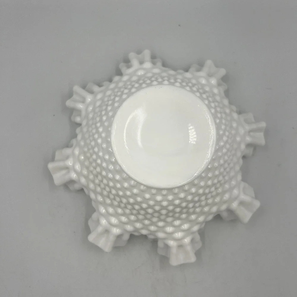 VTG Fenton Milk Glass‎ Hobnail 9